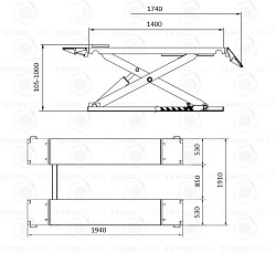 TS-1502 Подъемник шиномонтажный г/п 3,0 т (220 V)