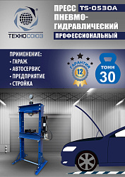TS-0530A Пресс гидравлический, 30 тонн